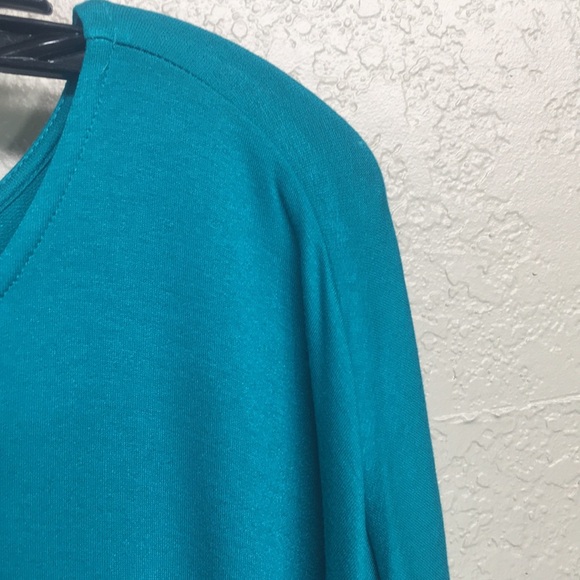 CATO Jersey Knit Stretch Comfy Extra Long Line Tunic Top With Drop Shoulders - Picture 4 of 13